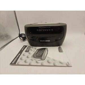 PHILIPS MAGNAVOX DUAL ALARM WEATHERBAND CLOCK RADIO AJ3480 TESTED AND WORKING